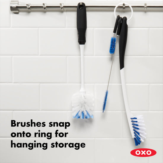 OXO cleaning brush — insulated tumbler with cleaning kit