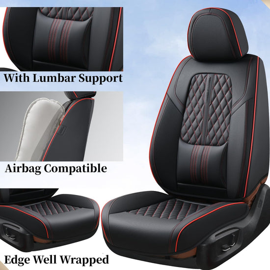 Coverado car seat covers - Nappa leather waterproof full set for most vehicles