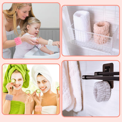 Wrist spa washband microfiber sweatbands - 3 pairs