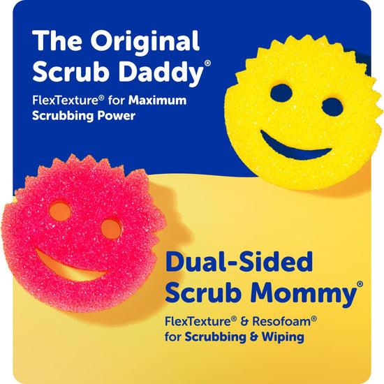 Utility sponge — Scrub Daddy sponges with Daddy caddy 6ct set