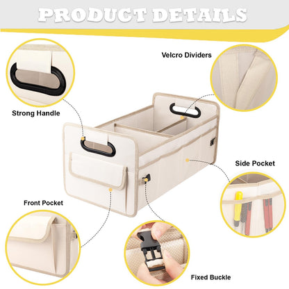 JiatuA caddy — collapsible multi compartment organizer for cars and SUVs
