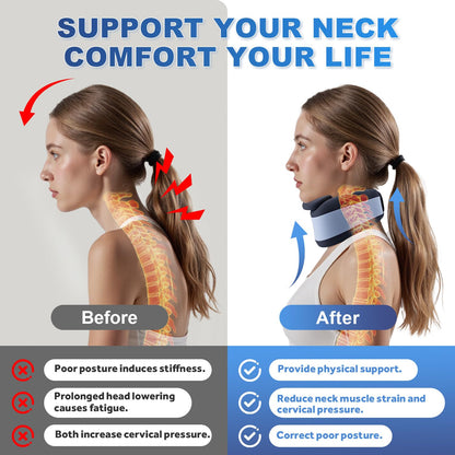 Ice silk neck brace — soft and breathable cervical collar for pain relief and support