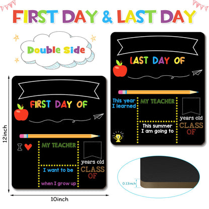 Writing board — Double sided back to school board with 6 pens for kids