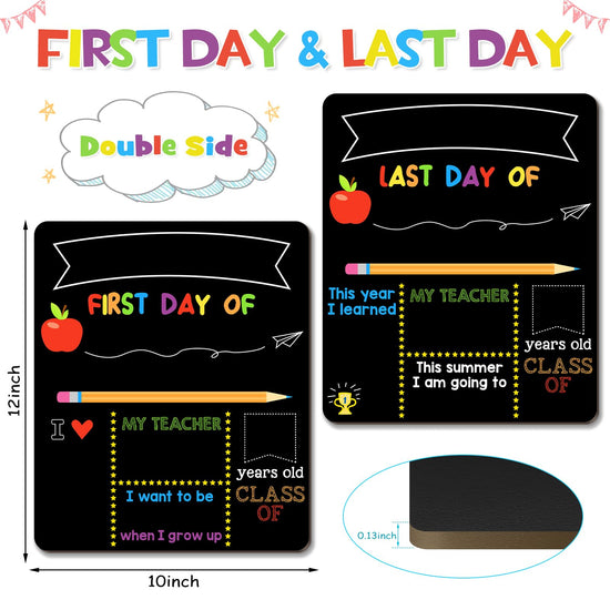 Writing board — Double sided back to school board with 6 pens for kids