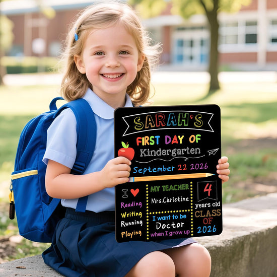 Writing board — Double sided back to school board with 6 pens for kids