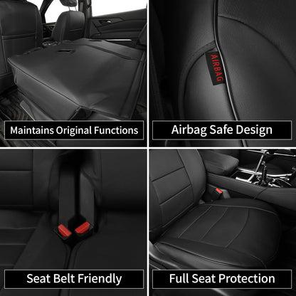 EKR Traverse seat covers - leather full set for Chevrolet Traverse 2018-2024