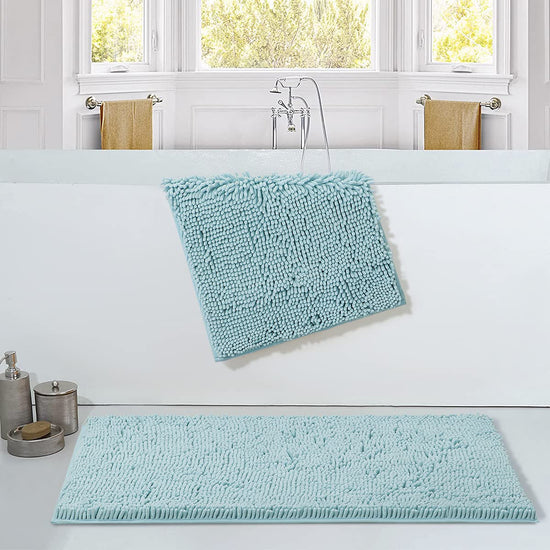 Sonoro Kate rug — Soft shaggy non-slip bath mat for water absorption and comfort
