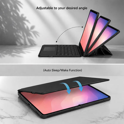 Aioopro keyboard case with trackpad and backlit keyboard for Samsung Galaxy Tab S11 Ultra 14.6 inch