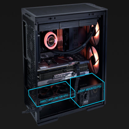 Computer chassis — Lian Li Lancool 216 RGB with tempered glass and steel construction