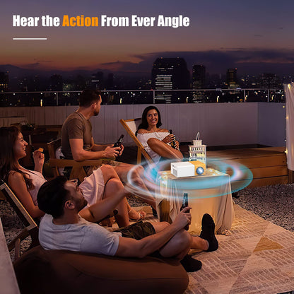 Mini projector — portable LCD video projector with HDMI USB AV interfaces and remote control