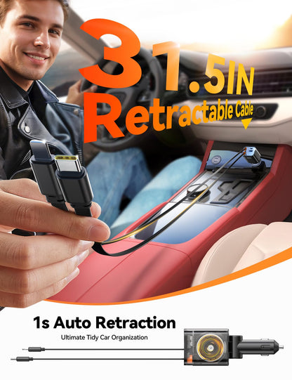 JOYROOM charging adapter with retractable design and 4 in 1 functionality 2025 upgrade