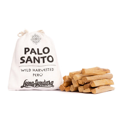 Incense — Luna Sundara palo santo sticks for smudging, 100g peruvian wood