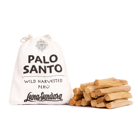 Incense — Luna Sundara palo santo sticks for smudging, 100g peruvian wood