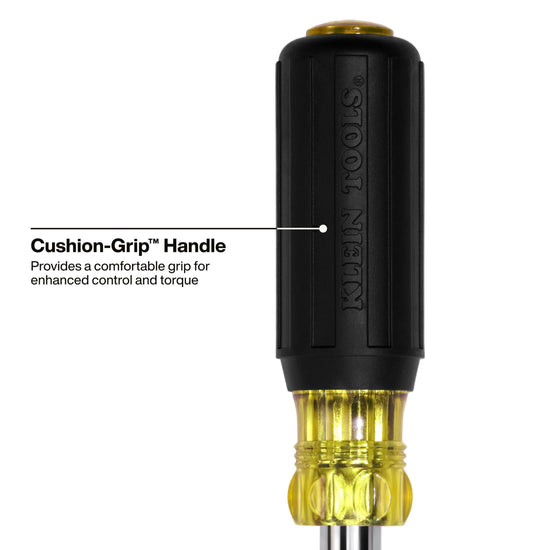 Klein Tools 11-in-1 screwdriver with cushion grip handle and bits set