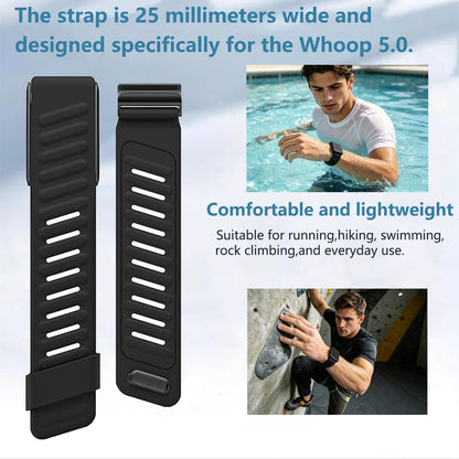 ZOXITY Silicone Wristband Compatible with Whoop 5.0/Whoop MG Band