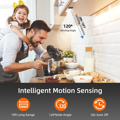 Olalits under cabinet light — motion sensor and rechargeable battery operated