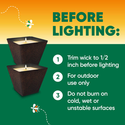 OFF! scented citronella candle - insect repellent with pleasant aroma