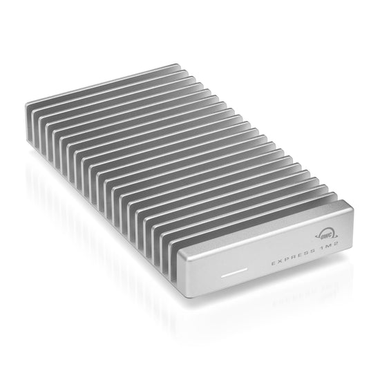 OWC Express 1M2 NVMe Thunderbolt SSD enclosure - portable with aluminum heat sink