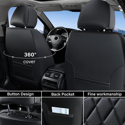 Coverado car seat cover — waterproof faux leather for most vehicles
