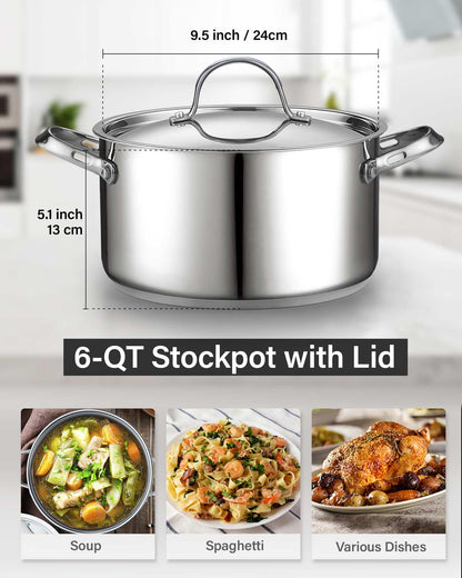 Cooks Standard stockpot with stainless steel lid