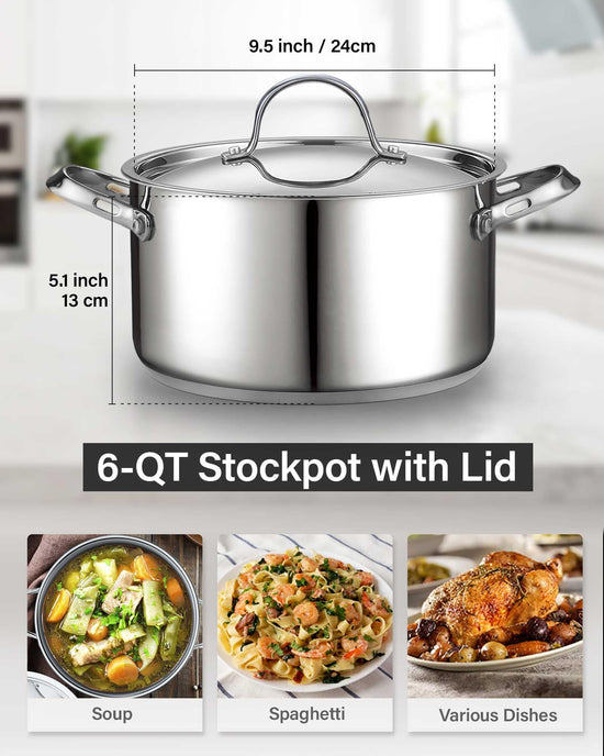 Cooks Standard stockpot with stainless steel lid