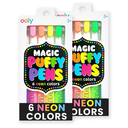 Ooly puffy paint gel pens with 3D foam texture, set of 6