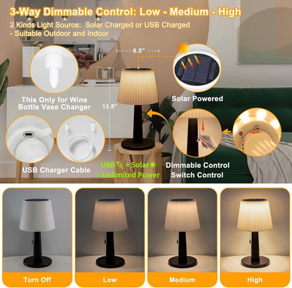 Beautyard solar lamp — 3 lighting modes and waterproof design for indoor and outdoor use