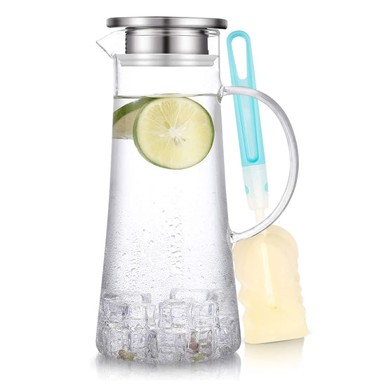 Pitcher — Glass construction with lid from SUSTEAS