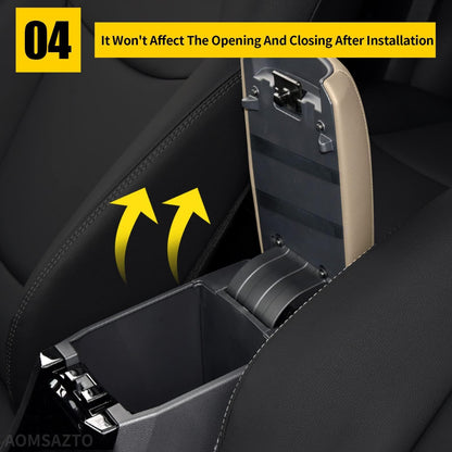 AOMSAZTO Center Console Armrest Cover Lid for 2011-2015 Jeep Compass, Beige