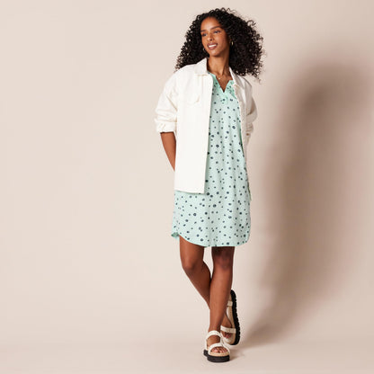 Shirt — Sleeveless woven A-line V neck shift design by Amazon Essentials