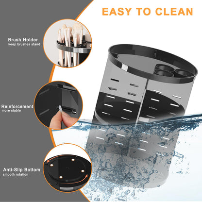 Caddy — Rotating 8 layer design with brush holder and perfume tray for storage