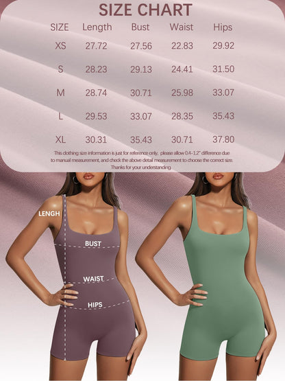 AUTOMET one piece outfit — Soft and stretchy romper for workouts and summer outings 2026