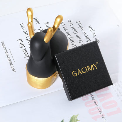 Gacimy chunky hoop earrings — 14K gold plated, 925 sterling silver post hoops for women