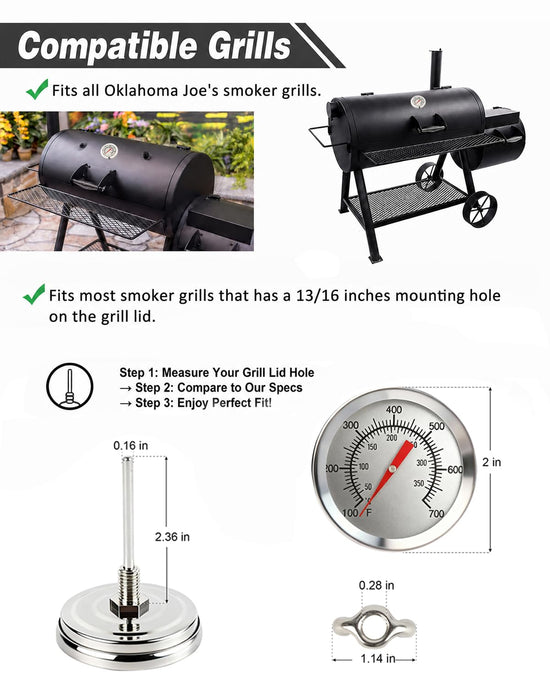 SPOROLWE thermometer - dual scale waterproof 100-700F