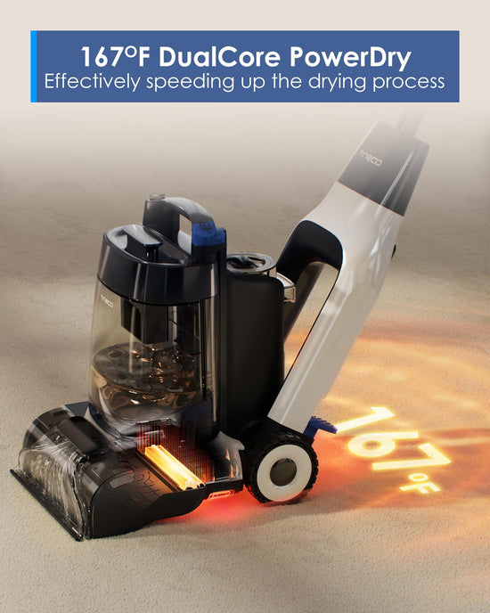 Tineco carpet upholstery cleaning machine — Smart self-cleaning with PowerDry technology