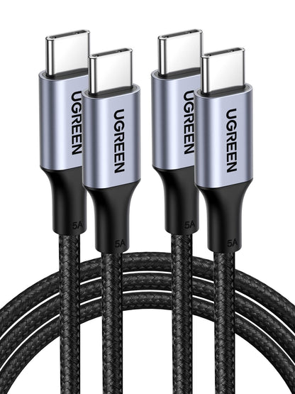 UGREEN USB C cable - 100W charging capability, 2-pack for versatile use