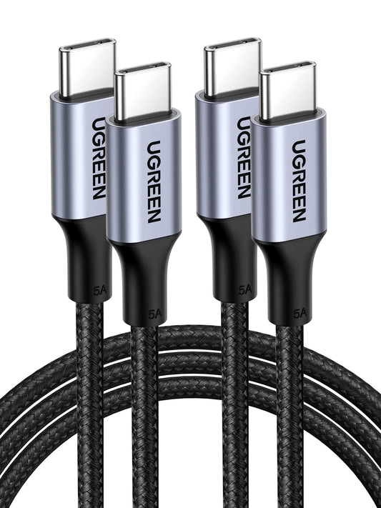 UGREEN USB C cable - 100W charging capability, 2-pack for versatile use