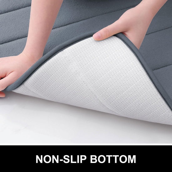 Colorxy memory foam bath rug — ultra soft and absorbent design