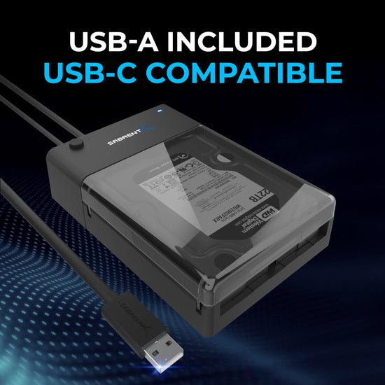 Sabrent hard drive enclosure — USB 3.0 to SATA lay-flat docking station