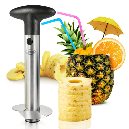 Pineapple corer — Upgraded stainless steel tool with thicker blade for easy use