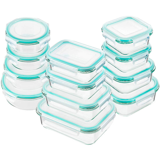 Bayco food storage containers with lids - airtight and leak proof design 24 pieces