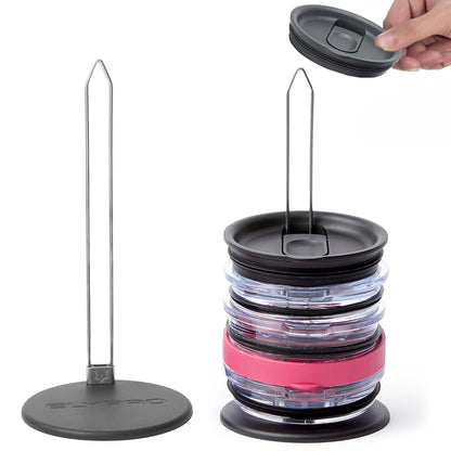 ITEM_CONTAINER — Slim vertical organizer for Stanley and Yeti cap lids
