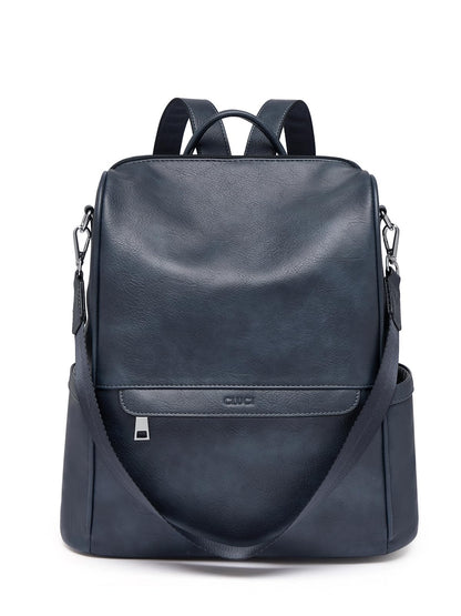 CLUCI backpack - PU leather anti-theft design for travel and everyday use.