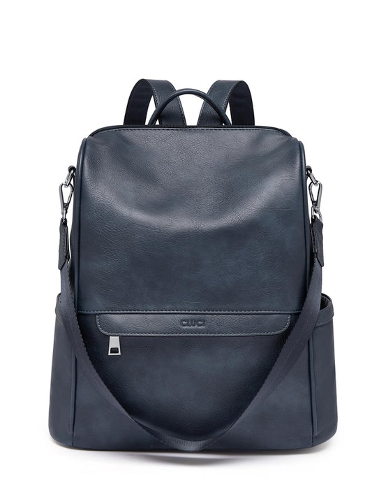 CLUCI backpack - PU leather anti-theft design for travel and everyday use.