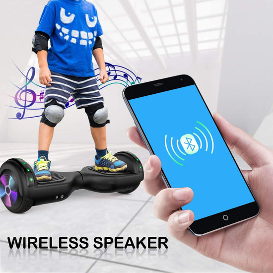 LIEAGLE self balancing electric vehicle with Bluetooth wheels and LED lights for kids and adults