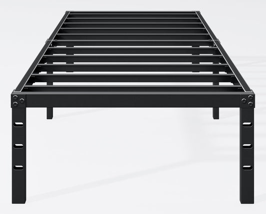 Hafenpo bed frame — sturdy metal platform with under bed storage