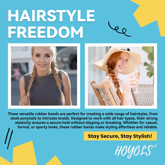 HAIR_TIE — No crease damage TPU elastics by HOYOLS, 1500 pieces for kids and women hair.