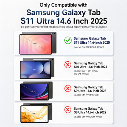 Aioopro keyboard case with trackpad and backlit keyboard for Samsung Galaxy Tab S11 Ultra 14.6 inch
