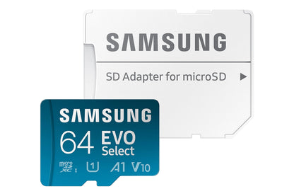 Flash memory — Samsung EVO Select microSDXC card with adapter