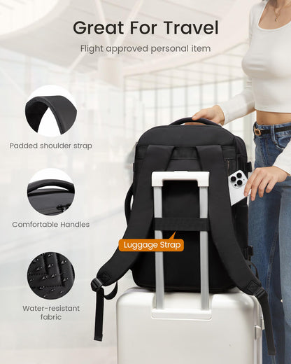 LOVEVOOK travel backpack - large airline approved carry on for personal items